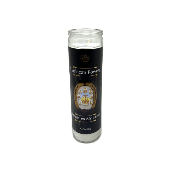 Shreyshti Candle Glass Jar 7 African Powers, Scented Approx 8" for spell, wiccan, pagan, rituals, reiki, religious, aroma therapy purposes - Image 2